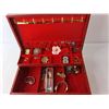 Image 2 : Jewelry Case with Jewelry- Necklaces, Bracelet, Watches, Misc.