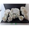 Image 1 : Ceramic Dishware Set- Plates, Bowls, Cups- Sets of 8-  AS IS