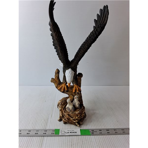 Bald Eagle & Hatchlings Figurine 15.75" Tall-  Prefer Pick Up