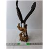 Image 1 : Bald Eagle & Hatchlings Figurine 15.75" Tall-  Prefer Pick Up