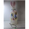 Image 1 : Light Up Plastic Easter Bunny, No Bulb 34.5" Tall