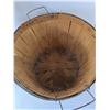 Image 2 : Woven Wood Basket 14.5", Wood Shelf/Coat Rack 24" Tall  x 13.5" Long