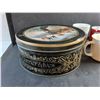Image 5 : Currier & Ives Tin Box and (4) Ceramic Mugs