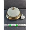 Image 1 : Ceiling Light Fixture and Light Bulb - As Is