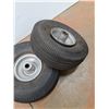 Image 5 : *(2) Pneumatic Wheels - 4.10/3.50-4 and Dolly - Cannot Ship