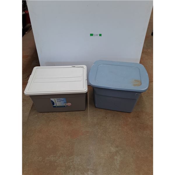 (2) Storage Totes with Lids - Pick up.  23 x 18 x 16"