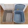 Image 4 : (2) Storage Totes with Lids - Pick up.  23 x 18 x 16"