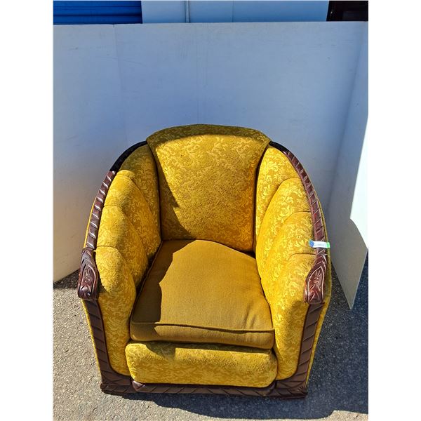 *** Vintage Upholstered Arm Chair - Some Wear, CANNOT SHIP, As Is