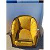 Image 1 : *** Vintage Upholstered Arm Chair - Some Wear, CANNOT SHIP, As Is