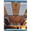 Image 3 : *** Wooden Light Blue Storage Crate - 32.5" x 18.5" x 26.5" - CANNOT SHIP, As Is