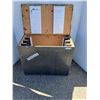 Image 1 : *** Wooden Light Black Storage Crate - 32.5" x 18.5" x 26.5" - CANNOT SHIP, As Is