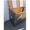 Image 3 : *** Wooden Light Black Storage Crate - 32.5" x 18.5" x 26.5" - CANNOT SHIP, As Is