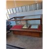 Image 2 : *** Antique Wood & Glass Display Case - (Some Glass Missing, All Mirrored Doors There) - 70" x 28" x
