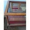 Image 3 : *** Antique Wood & Glass Display Case - (Some Glass Missing, All Mirrored Doors There) - 70" x 28" x
