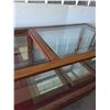 Image 7 : *** Antique Wood & Glass Display Case - (Some Glass Missing, All Mirrored Doors There) - 70" x 28" x