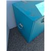 Image 2 : *** Wooden Teal Storage Crate - 32.5" x 18.5" x 26.5" - CANNOT SHIP, As Is