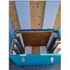 Image 3 : *** Wooden Teal Storage Crate - 32.5" x 18.5" x 26.5" - CANNOT SHIP, As Is