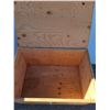 Image 3 : Wooden Storage Crate - 38.5" x 19.5" x 26.5" - CANNOT SHIP, As Is