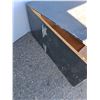 Image 2 : *** Wooden Black Storage Crate - 39.5" x 18.5" x 35.5" - CANNOT SHIP, As Is