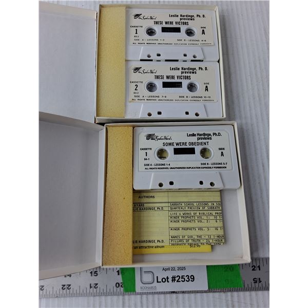 (3) The Spoken Word Cassettes by Leslie Hardinge