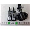Image 1 : (2) Cobra Walkie Talkies & Charger, Charger Powers On
