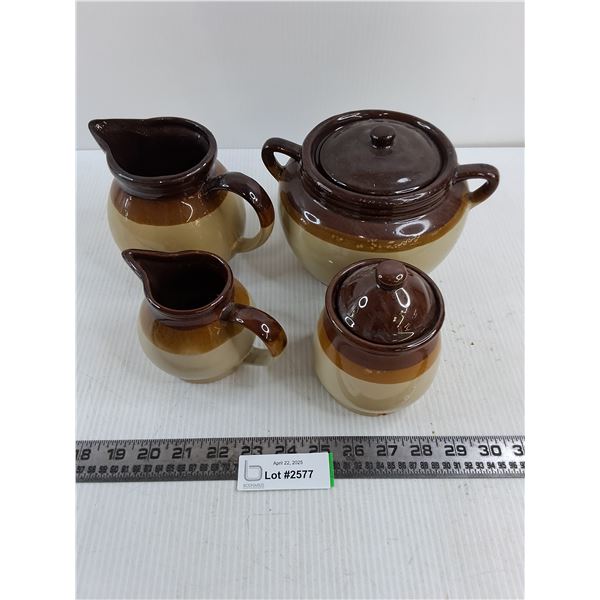Set of Stoneware Containers