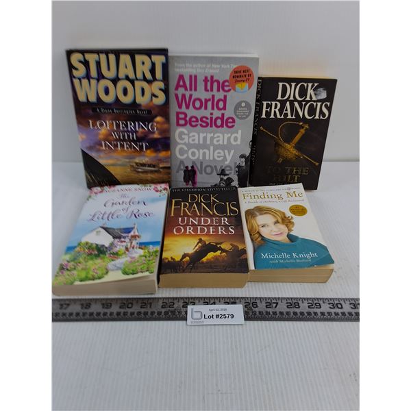 (6) Books (Stuart Woods, Dick Francis, Michelle Knight)
