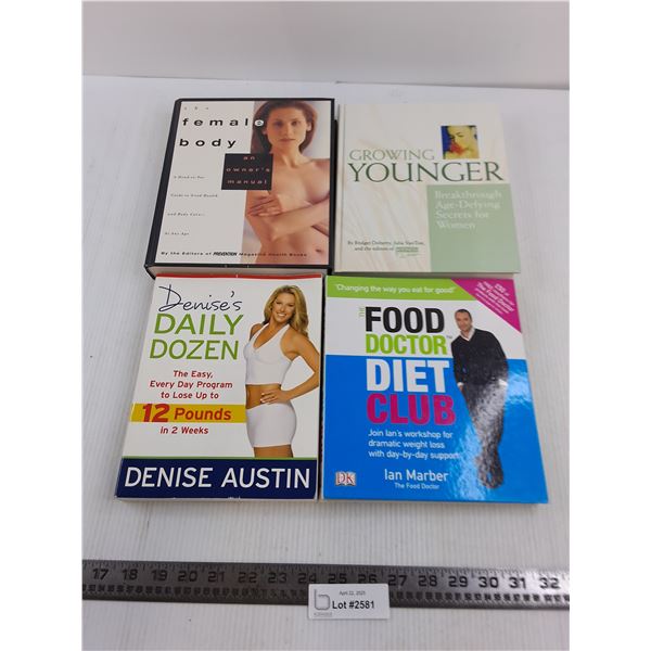(4) Self-Help Books (Female Body, Food Doctor, Growing Younger)