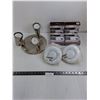 Image 1 : 3 Spotlight Fixture with LED Bulbs - Untested, (4) Kidde Smoke Alarms (NOS), (2) Return Air Round Gr