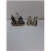 Image 3 : 3-Footed Silver Plated Serving Dish, (2) Sets of S&P Shakers