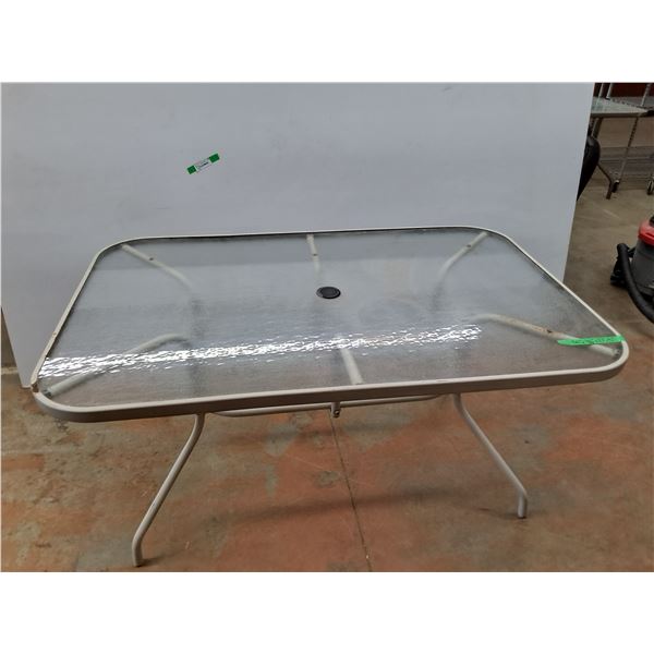 **Glass Top Patio Table - Cannot Ship