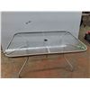 Image 1 : **Glass Top Patio Table - Cannot Ship