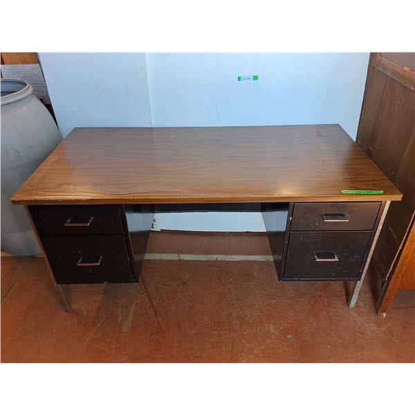 *Wood and Metal Desk - Cannot Ship