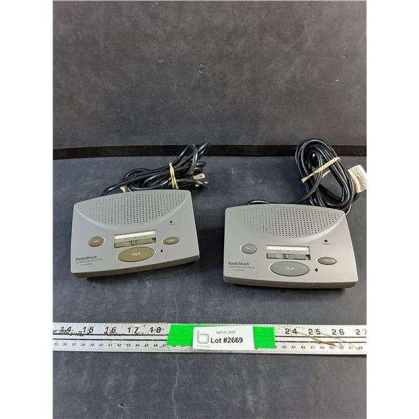 Radio Shack FM Wireless Intercoms - Tested