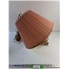 Image 1 : Rose Colored Hanging Swag Lamp - Tested