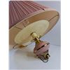 Image 2 : Rose Colored Hanging Swag Lamp - Tested