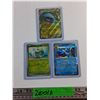 Image 1 : (3) Pokémon Holographic Trading Cards - Bulbasaur, Vaporeon and Venusaur - Cannot Authenticate