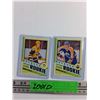 Image 1 : O Pee Chee Marquee Rookie Mario Lemieux and Wayne Gretzky Trading Hockey Cards - Cannot Authenticate