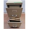 Image 2 : * Metal 2-Drawer File Cabinet - Cannot Ship!