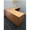 Image 1 : Two Piece Office Desk w/Drawers - 65" Long x 65" Long x 29" Tall x 23.5" Deep - OFFSITE MUST PICK UP