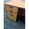 Image 2 : Two Piece Office Desk w/Drawers - 65" Long x 65" Long x 29" Tall x 23.5" Deep - OFFSITE MUST PICK UP