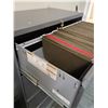 Image 4 : Grey Metal Four Drawer Locking Filing Cabinet - 36" x 19" x 53" Tall - Has Keys - OFFSITE MUST PICK 