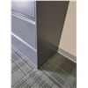 Image 6 : Grey Metal Four Drawer Locking Filing Cabinet - 36" x 19" x 53" Tall - Has Keys - OFFSITE MUST PICK 