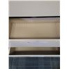 Image 4 : Beige Metal Four Drawer Locking Filing Cabinet - 36" x 19" x 53" Tall - NO Keys - OFFSITE MUST PICK 