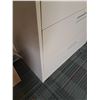 Image 5 : Beige Metal Four Drawer Locking Filing Cabinet - 36" x 19" x 53" Tall - NO Keys - OFFSITE MUST PICK 