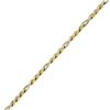 Image 5 : Brev Italian 14K TT Gold 18" Long 6.6mm Polished Figaro Link Chain Necklace