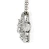 Image 5 : 18K White Gold 0.35 ctw Diamond Flower Slide Pendant w/ Cable Chain Necklace
