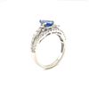 Image 4 : 1.33 ctw Tanzanite, Sapphire, & Diamond Ring - 14KT White Gold