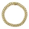 Image 3 : Italian UnoAErre Solid 14k Yellow Gold Wide Interlocking Link Statement Necklace