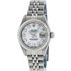 Image 3 : Rolex Ladies Quickset Stainless Steel White Diamond Datejust Wristwatch 26MM